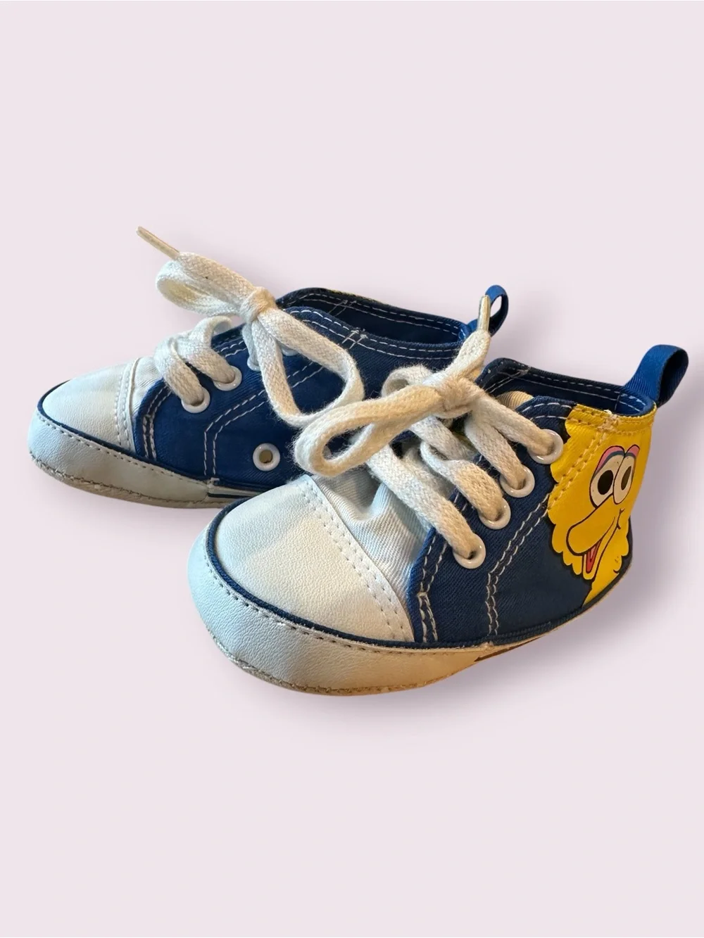Baby Sesame Street Big Bird Blue and Character Sneakers Size 2